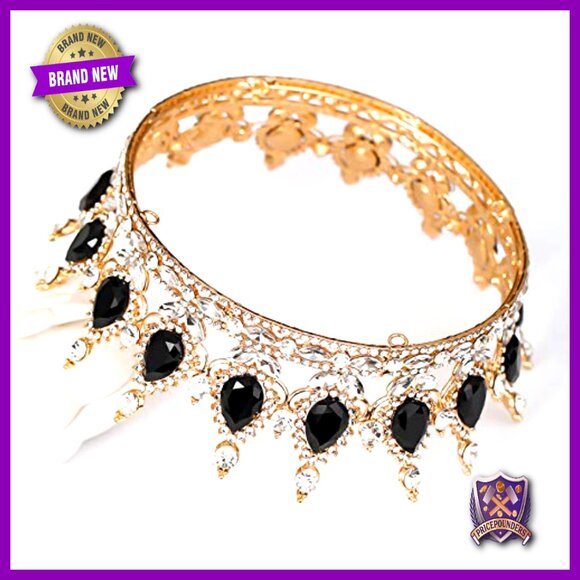Rhinestone Wedding Crown Tiara Headband for Parties Proms Costume main image 7